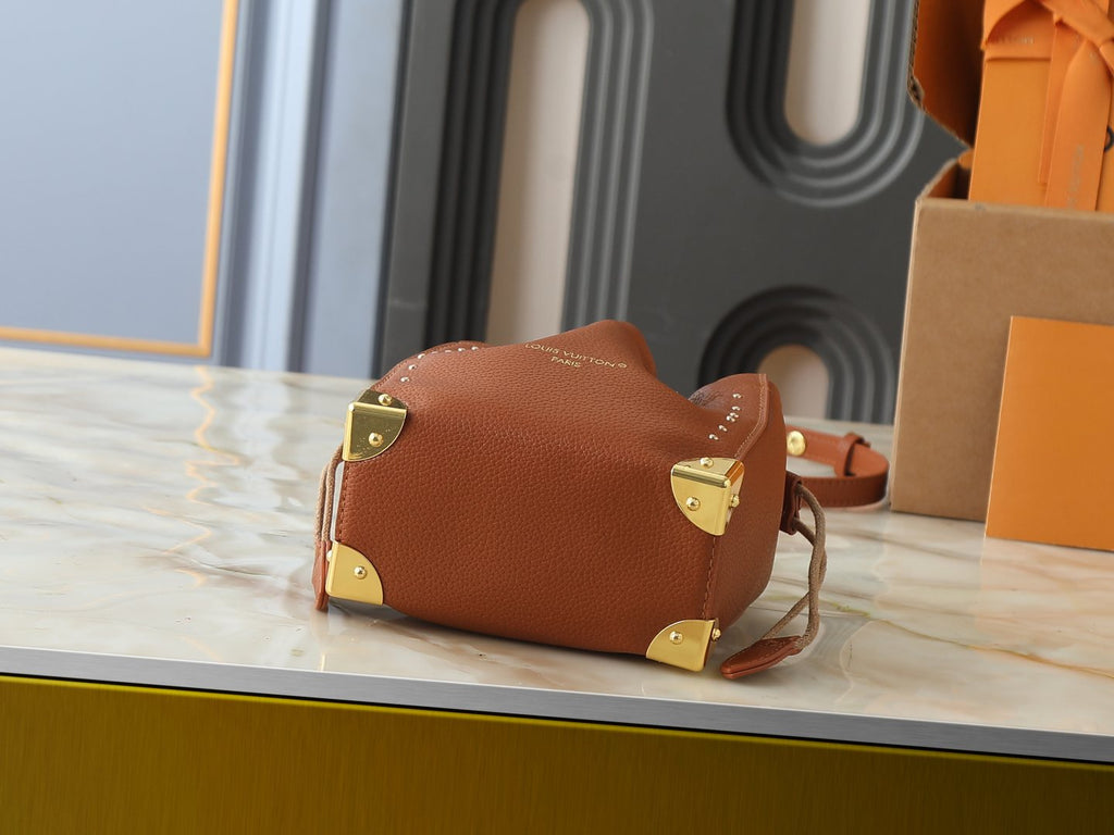 Louis Vuitton Nano Noé Trunk Bucket Bag — detail