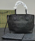 Gucci Woven Tote with Long Handles — hero
