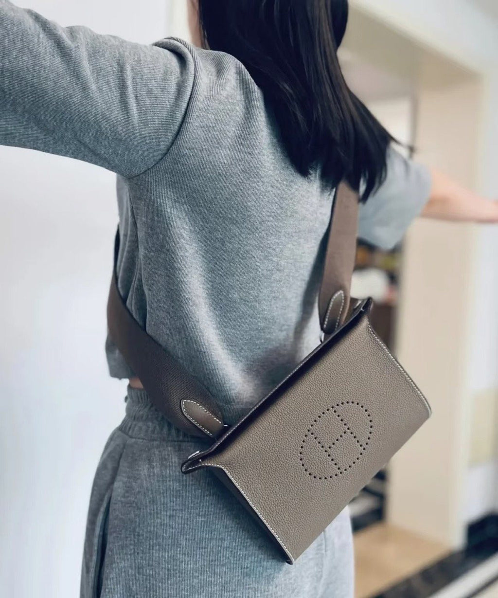 Hermès Videpoche Perforated H Crossbody Bag — model