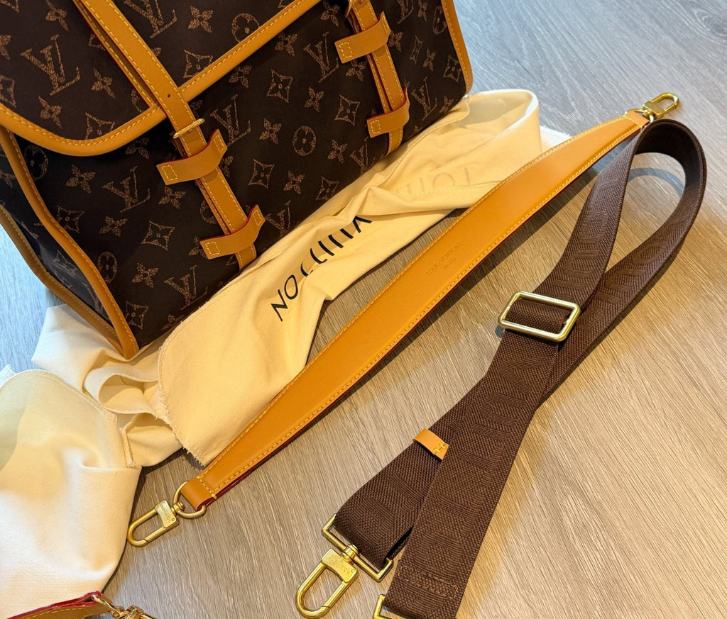 Louis Vuitton Monogram Twin-Strap Messenger Bag — detail