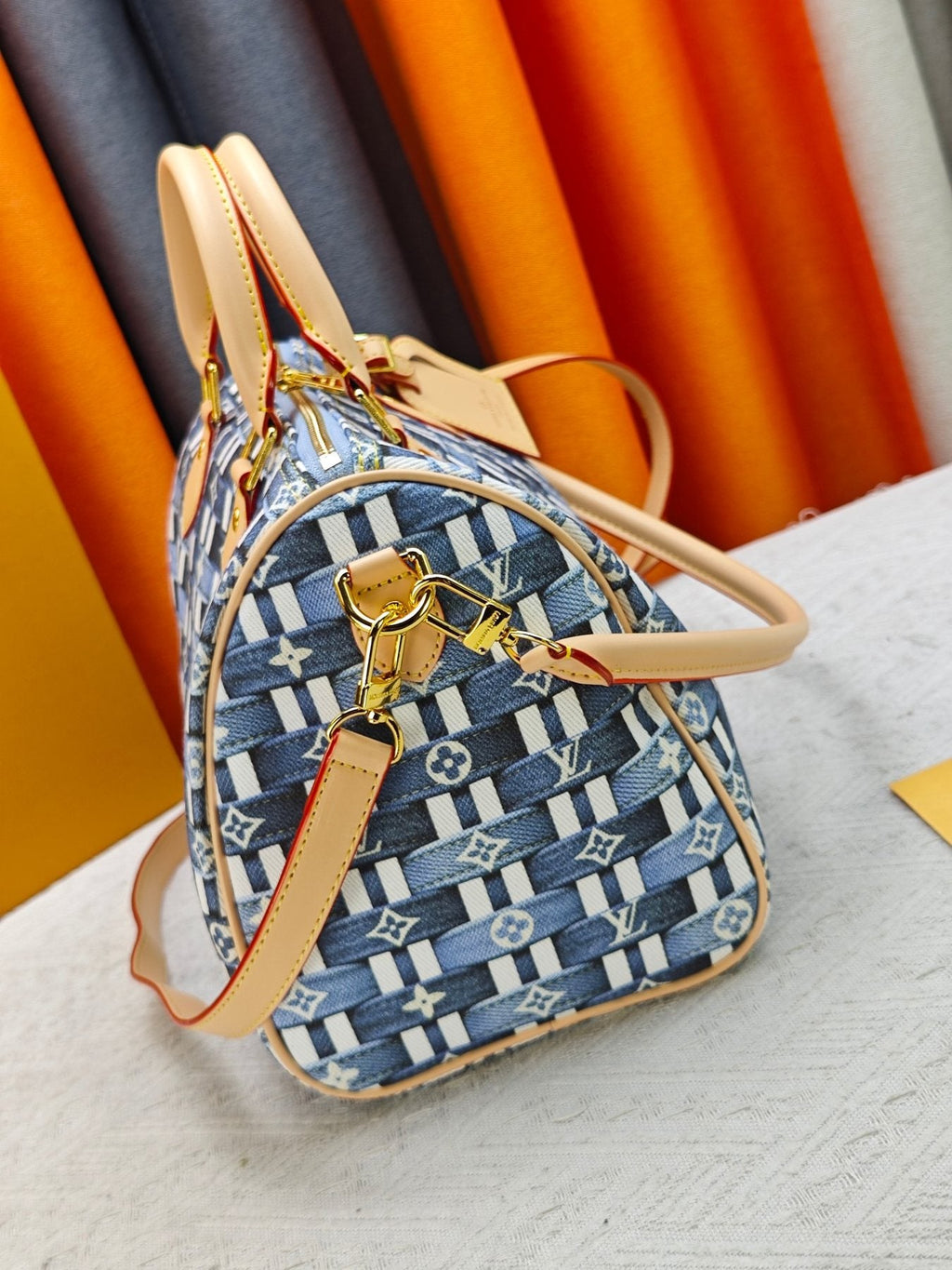 Louis Vuitton Speedy Bandoulière Monogram Bowling Bag — side