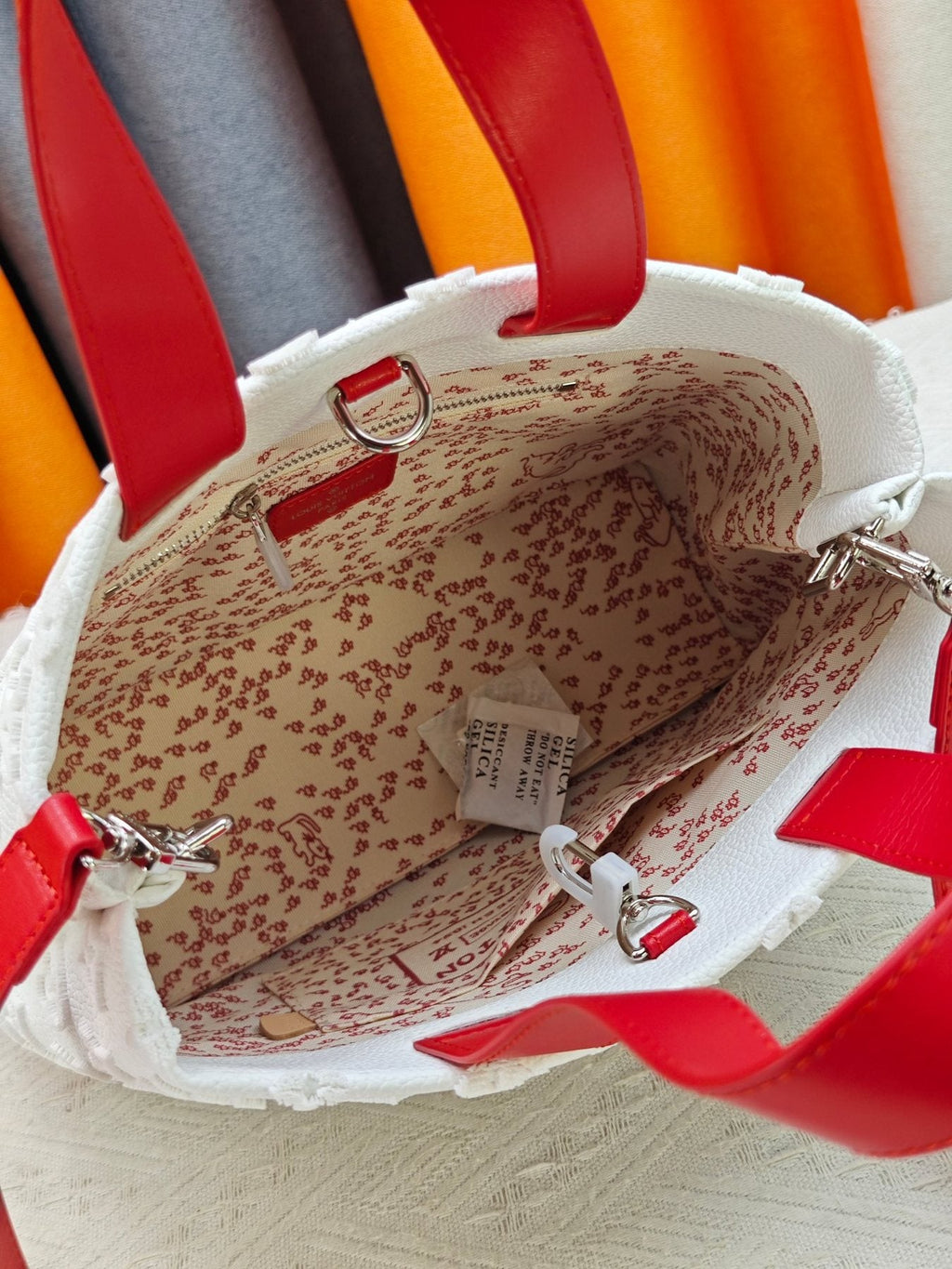 Louis Vuitton Mini Shopper Tote with Monogram Motifs — detail