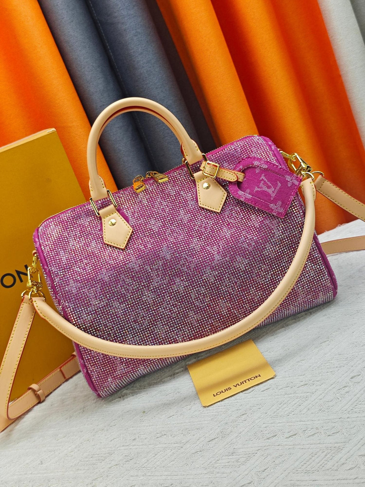 Louis Vuitton Speedy Bandoulière Embellished Monogram Bag — hero