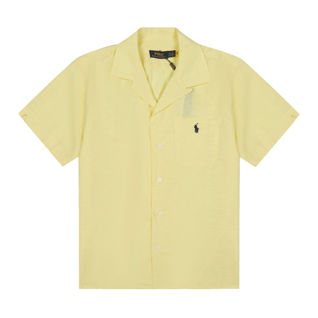 Test2-Ralph Lauren Camp Collar Pocket Shirt — front