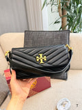 Tory Burch Kira Chevron-Quilted Baguette Bag — hero