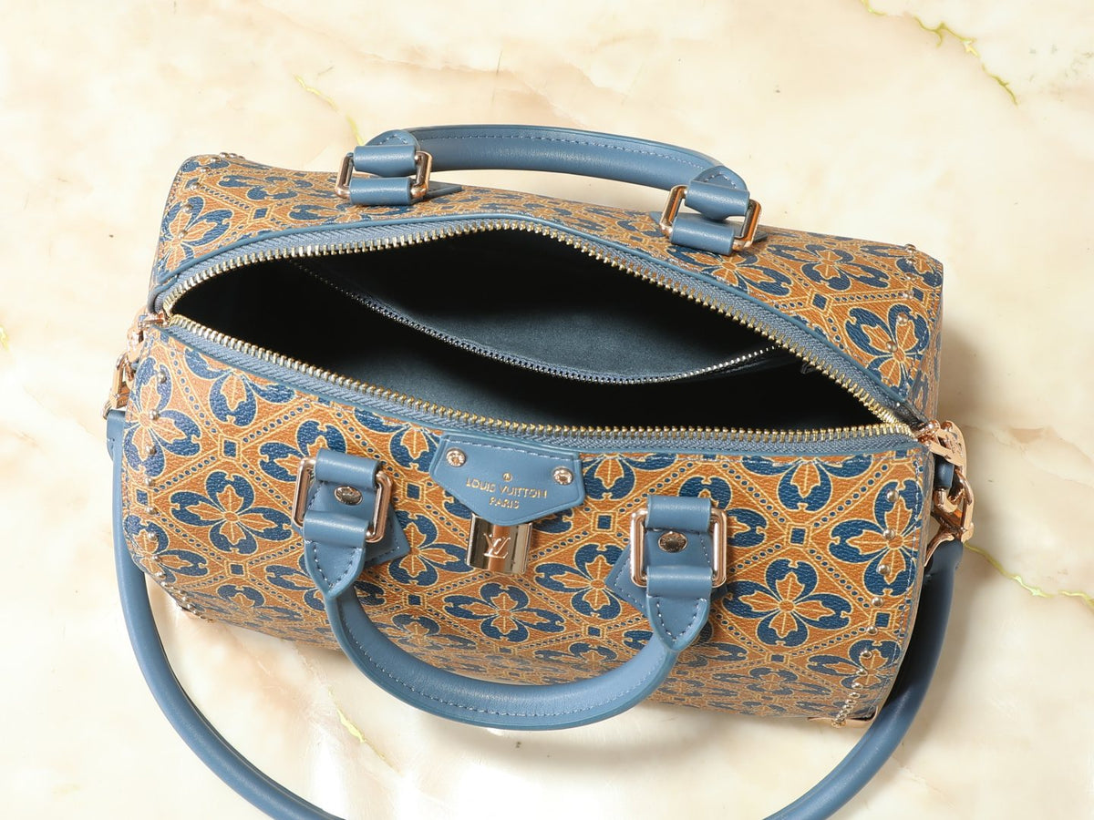 Louis Vuitton Speedy Millefleurs Floral Top-Handle Bag — detail